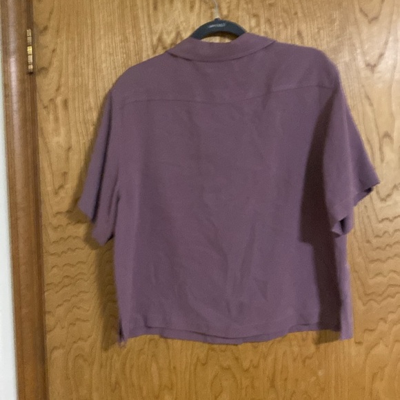 Tommy Bahama 100% Silk Women’s Top Button up with pocket women’s XL 16 - Picture 2 of 7